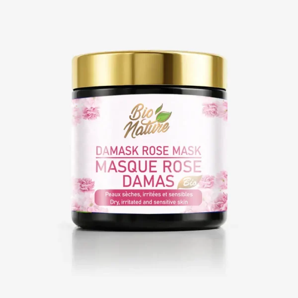 Masque Rose Damas & Argile rouge
